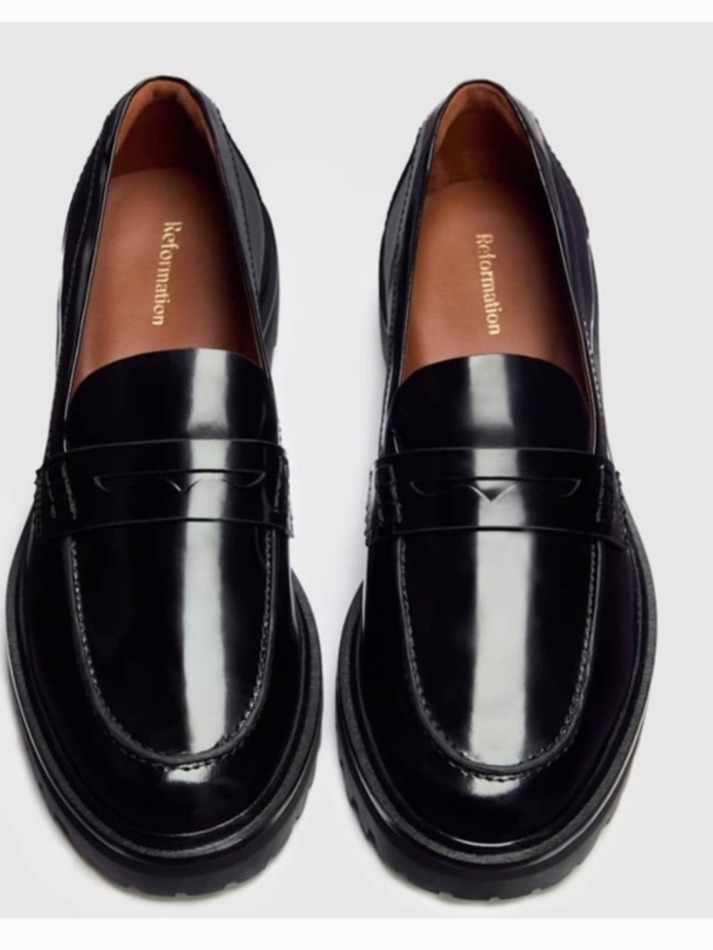 Reformation Agathea Loafer Black